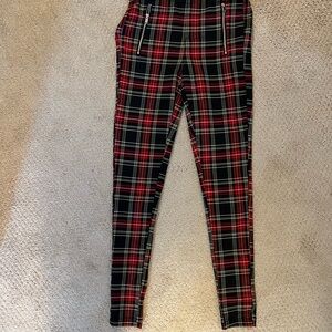 Plaid Women’s Bottoms in Red and Black Plaid Perfect for Holidays